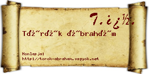 Török Ábrahám névjegykártya